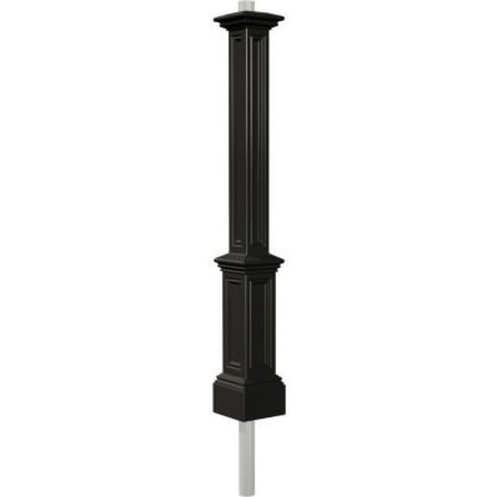 MAYNE MAIL POST INC Mayne® Signature Lamp Post with Mount, 10"L x 10"W x 90"H, Black 5835-B